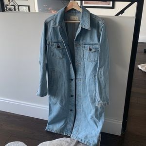 TNA long denim jacket